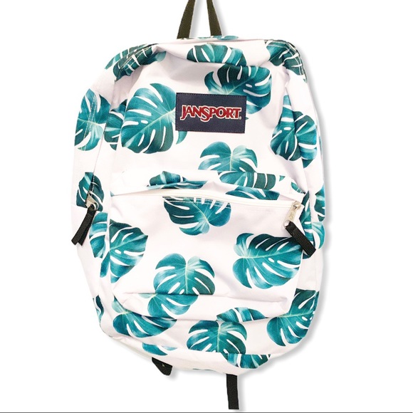 monstera leaf backpack